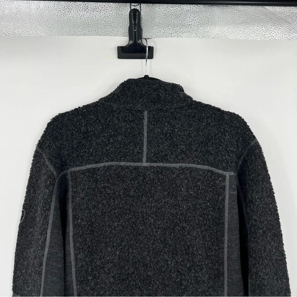 🆕 NWT KÜHL Naturafleece FZ Fleece Jacket Wool Blend Zip Closure Pockets Sz Large - Picture 9 of 14